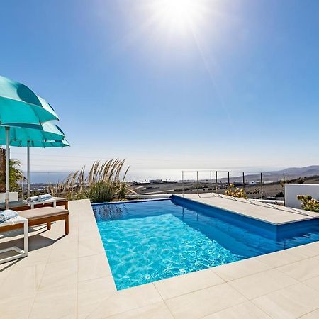 "New" Deluxe Designer Villa Infinity, With Panoramic Sea Views,Own Exclusive Heated Private Pool, Subtropical Gardens Tías Dış mekan fotoğraf